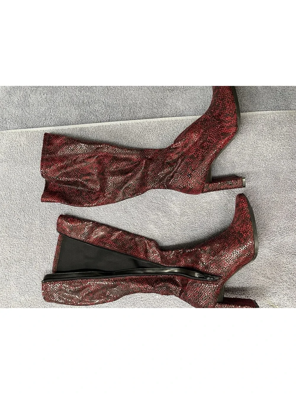 Chinese Laundry Red Snake Skin Color